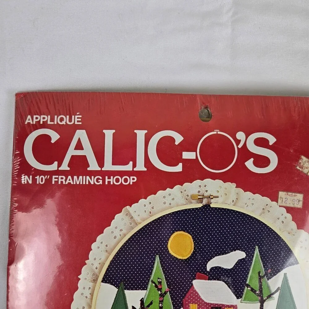 Designs For the Needle Applique Calic-O's Kit #2206 Winter Scene Vintage 1982